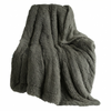 GentleSoft Fuzzy Sherpa Faux Fur Twin Blanket Bright Blue Cozy Gifts for Women Men, Soft Fleece Plush Warm Minky Thick Blanket Twin Size for Bed, Blue Room Decor Dorm Essentials Gifts