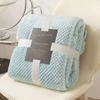 Premium Flannel Fleece Bed Throw Blanket for Sofa Couch Coverlet Bed Thickened Blanket Four Seasons Office Sofa Couch Lunch Break Blanket 