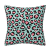 Ombre Leopard Print Throw Pillow Cover Soft Decorative Gradient Color Pillowcases Cushion Case for Sofa Couch Chair Home Decor 18x18” Square Pillowcase