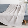 Soft Waffle Weave Blanket Breathable Textured Throw Blanket for Sofa Couch Bed Lightweight All Season Blanket