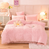 Ultra Soft Fluffy Faux Fur Duvet Cover Set Tie Dye 3pcs Bedding Set for Girls Women Tie Dye Rainbow Plush & Velvet Comforter Cover with 2 Pillowcases  Warm Flannel Blanket for All Season 