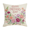 Happy Mother's Day Decorative Throw Pillow Covers Sofa Decoration Mother's Day Pillow Covers 18x18 Inch Cushion Case Mom Gifts