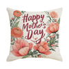 Decorative Throw Pillow Covers for Sofa Couch Bed Home Decor Spring Colorful Flowers Leaves Pattern Cushion Cover for Farmhouse Garden Outdoor