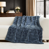 Luxury Plush Quilted Throw Blanket – Ultra Soft Thick Solid Color Sofa Blanket, Cozy Warm Throw for Couch & Bed, All-Season, OEM Custom Size Manufacturer