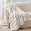 GentleSoft White Throw Blanket for Couch