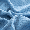 Soft Breathable Lightweight Waffle Blanket - Polyeter with Cotton All-Season Layering Bed Blanket