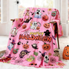 Halloween Throw Blanket 60" x 50" - Soft Flannel Ghost Blanket, Cozy Plush for Couch, Sofa & Bed, Fall Winter Decor, for Kids & Adults