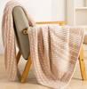 Soft Chenille Throw Blanket Decorative Cozy Blanket for Couch Bed Home Office