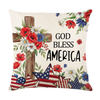 4th of July Decorations Pillow Covers American USA Stars Stripes Cushion Case Decor Independence Day Throw Pillow Covers for Sofa Bedroom Coffice