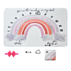 Photography Blanket for Baby Girls Boys Milestone Blanket Reusable Baby Blanket Personalized Milestone Blanket Newborn for Bath Towels Baby Milestone Blanket 