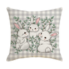 Spring Welcome Hello Decorative Throw Pillow Easter Bunny Eggs Truck Pillow Covers Porch Outdoor Home Decor Floral Farmhouse Holiday Sofa Couch Cushion Case 20x27 Inch 