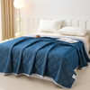 Soft Breathable Quilt Solid Color Cooling Blanket Absorb Heat Throw Blanket Keep Cool In Summer Air Conditioning Quilt Washable 