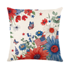 4th of July Decorations Pillow Covers American USA Stars Stripes Cushion Case Decor Independence Day Throw Pillow Covers for Sofa Bedroom Coffice