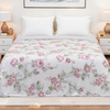 Cooling Comforter for Hot Sleepers, Pink Rose Print Cooling Blankets King Size 108"x90",Double-Sided Cool Technology, Q-Max>0.43,Lightweight Breathable, Cold Blanket for Bed