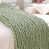 Chunky Knit Plush Throw Blanket – Luxury Ultra Soft Solid Color Knit Blanket for Sofa & Bed, Cozy All-Season Decorative, OEM Custom Size Manufacturer