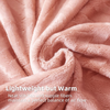 Flannel Fleece Queen Size Bed Blanket, Lightweight Breathable Soft Bedspread Plush Fluffy Coverlet Chevron Design Decorative Blanket for All Season, 90x90 Inch, Pink