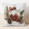 12x20 Inch Merry Christmas Throw Pillow Cover Santa Christmas Pillow Cover Cushion Cover Super Soft Linen Throw Pillow Cover Red Car Truck Cushion Cover Festival Decoration 