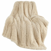 GentleSoft Fuzzy Sherpa Faux Fur Twin Blanket Bright Blue Cozy Gifts for Women Men, Soft Fleece Plush Warm Minky Thick Blanket Twin Size for Bed, Blue Room Decor Dorm Essentials Gifts