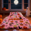 Halloween Throw Blanket 60" x 50" - Soft Flannel Ghost Blanket, Cozy Plush for Couch, Sofa & Bed, Fall Winter Decor, for Kids & Adults