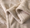 Flannel Fleece King Size Blanket for Bed, Soft Fluffy Velvet Bedspread Coverlet with Decorative Vintage Pattern for All Season, Warm And Lightweight, Champagne