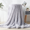 Tie-dye Printed Soft Warm Throw Blanket for Couch Bed Sofa Solid Colors Traveling Throws Fluffy Flannel Blanket for Children Adults 