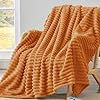BEDELITE Fleece Throw Flannel Blanket for Couch - 300GSM Soft & Warm Fluffy Navy Blanket, Decorative And Giftable Striped Blankets for Women, Men 