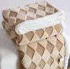 Soft Checkered Flannel Teddy Blanket with Sherpa – Cozy Diamond Pattern Throw for Couch & Bed