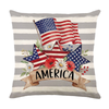 4th of July Decorations Pillow Covers American USA Stars Stripes Cushion Case Decor Independence Day Throw Pillow Covers for Sofa Bedroom Coffice