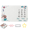 Photography Blanket for Baby Girls Boys Milestone Blanket Reusable Baby Blanket Personalized Milestone Blanket Newborn for Bath Towels Baby Milestone Blanket 