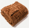 Minky Designs Minky Blanket – Ultra Soft Faux Fur Throw Blanket for Couch, Bed & Home Fluffy, Warm & Luxurious Chic Collection
