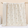 Super Soft Muslin Cotton Nursery Swaddling Bedding Blanket for Baby Girls Infants Newborn Kids Cute Adorable Sun-Shading Blanket Thin Style For Summer 