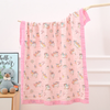 6-layer Cotton Baby Blankets Cotton Gauze Bath Towel Printed High-density Swaddle Blanket for Infants Boys And Girls 