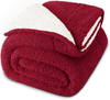 Reversible Sherpa Blanket, Thick and Warm Fleece Blankets for Winter, Soft Plush Fluffy for Bed