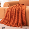 Soft Warm Knitted Throw Blanket with Tassels Lightweight Boho Decorative Blankets for Bed Sofa Travel Office Nap Home Decoration 