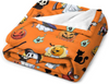 Halloween Printed Flannel Blanket – Cute & Funny Holiday Fleece Throw Ghost Blanket, Cozy Plush for Couch, Sofa & Bed, Fall Winter Decor, for Kids & Adults