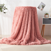 Tie-dye Printed Soft Warm Throw Blanket for Couch Bed Sofa Solid Colors Traveling Throws Fluffy Flannel Blanket for Children Adults 
