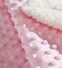 Minky Dot Baby Blanket with Sherpa Backing – Ultra Soft Soothing Dot Blanket for Newborns & Toddlers