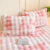 Fluffy Super Soft Pillowcases 50*70CM Bubble Rabbit Fur Cusions for Bedding Couch Sofa Travel Camping Use All Season Home Textiles 