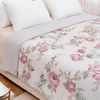 Cooling Comforter for Hot Sleepers, Pink Rose Print Cooling Blankets King Size 108"x90",Double-Sided Cool Technology, Q-Max>0.43,Lightweight Breathable, Cold Blanket for Bed