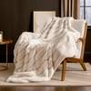 Luxury Plush Quilted Throw Blanket – Ultra Soft Thick Solid Color Sofa Blanket, Cozy Warm Winter Decorative Throw for Couch & Bed, All-Season, OEM Custom Size Manufacturer
