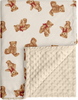 Bear Minky Baby Blanket, Ultra Soft Cozy Nursery Blanket for Unisex Boys Girls, Fluffy Toddler Infant Newborn Warm Nursery Bed Blankets for Crib Stroller or Carseat