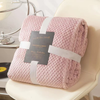 Premium Flannel Fleece Bed Throw Blanket for Sofa Couch Coverlet Bed Thickened Blanket Four Seasons Office Sofa Couch Lunch Break Blanket 