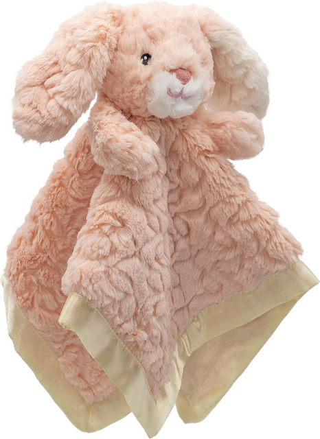 Baby Plush Security Blanket Toy – Soft Animal Lovey Comforter Blanket for Infants & Toddlers-Rabbit
