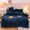 Luxury Tie Dye Plush Fleece Blanket And Soft Velvet Flannel Warm Cozy Bedding Set for Children And Adults Fluffy Quilt Cover 3pcs Comforter Sets Duvet Cover with Pillowcases Cozy Faux Fur Comforter K