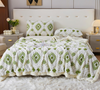 Large Bohemian Bed Blankets 80'' × 90'', Ultra Soft Aztec Bed Blanket for All Season, Cozy, Plush, Bohemian Throw Blanket for Bed/Couch/Sofa/Office/Camping, Green