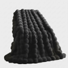 Faux Fur Throw Blanket Luxury Soft Fluffy Rabbit Fur Blankets Twin for Couch Bed Sofa - Cozy Plush Bubble Blankets for Winter: Decorative Blanket