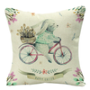 Botanical Rabbit Ears Pillow Case Happy Easter Festive Decoration Easter Pattern Cushion Cover 18x18 Inch Rabbit Pillowcases for Couch Garden Bed Office 