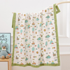 Muslin Swaddle Blanket for Baby Toddlers Washable Infant Gauze Quilt for Summer Breathable Cotton Swaddle Blanket Sleeping Quilts