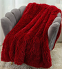 Throw Blanket Couch 2 Layers,Long Feather Throw Blanket for All Ages Home Decor