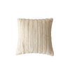 Decorative Tassel Throw Pillow Cushion Cover – Soft Textured Pom Pom Sofa Pillow for Living Room Home Decor-beige